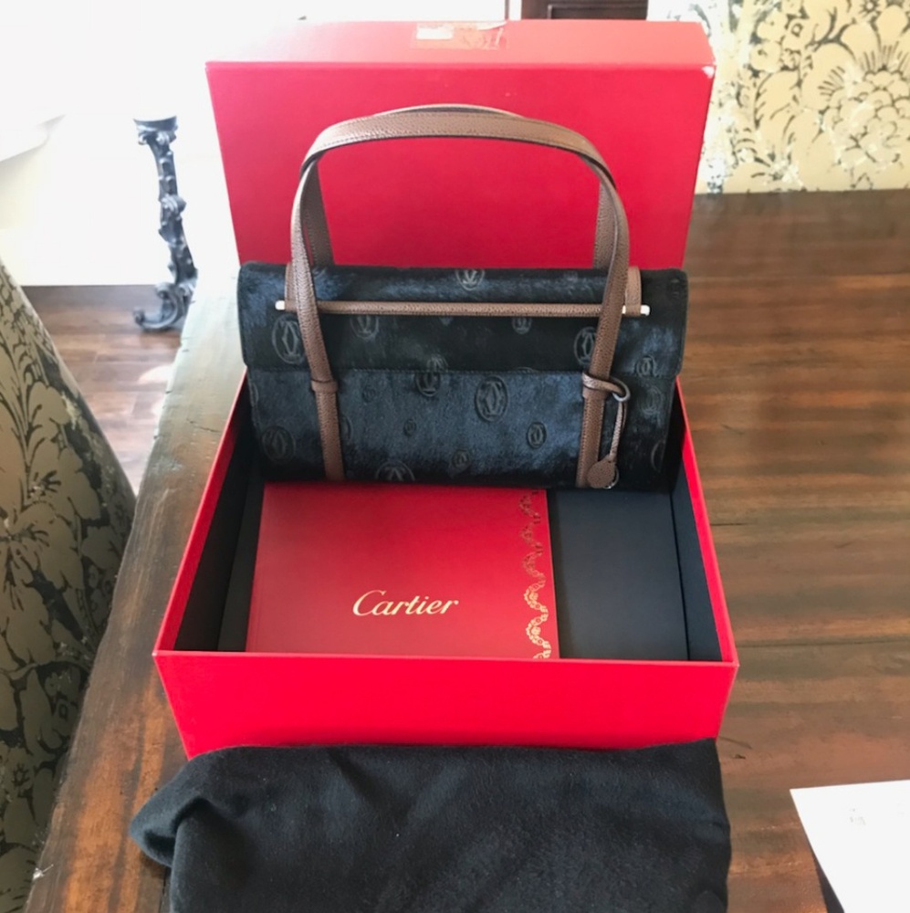 *SOLD***** HPX3🌻NWT Cartier Onyx Calfskin Purse